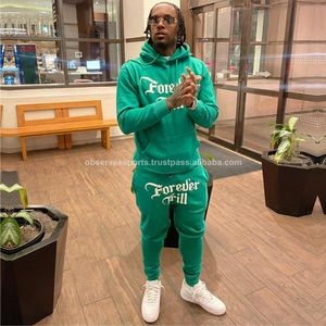 Ropa de calle de invierno Dgt Print Heavy Cotton Sweatsuit Diseñadores Chándales Conjuntos de chándal para hombre - Product Image 6