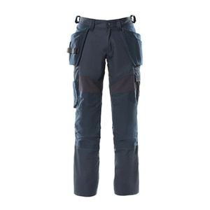 Pantalon de travail durable de style tactique pour hommes, disposition utilitaire multi-poches respirante pour l'extérieur avec logo genoux renforcés à la taille - Product Image 1