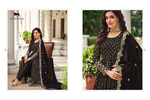 Designer Gown With Beautiful <b>Embroidery</b> Work By Wholesale Exporter Fabzone - Product Image 4