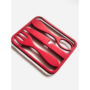 Rose Madder Fork Knife An d Spoon <b>Metal</b> <b>Trivet</b> Stylish <b>Trivet</b> Housewarming Present Manufactured by Experienced Exporters - Product Image 5