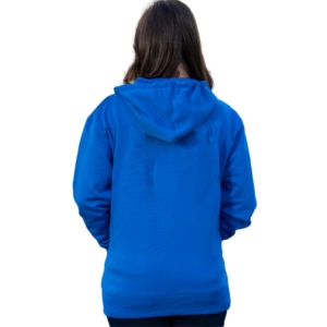 Sweat à capuche en coton à fermeture éclair couleur bleu royal avec couleurs personnalisées et broderie au meilleur prix Sweat à capuche Offre Spéciale pour unisexe - Product Image 5
