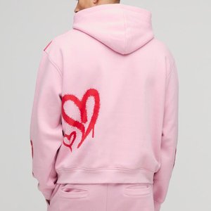 Venta caliente al por mayor chándales rosas logotipo impreso personalizado para hombres ropa de calle transpirable chándales de alta exigencia para el invierno - Product Image 5