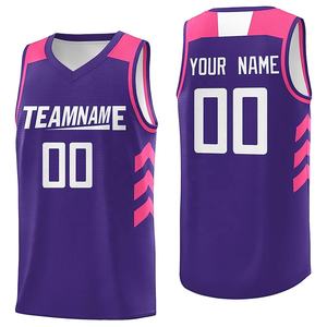 Maillots de basket-ball sans manches réversibles sur mesure du meilleur fabricant, imprimés de joueurs de sport en polyester/coton respirant - Product Image 3