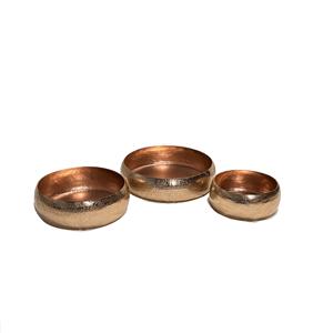 Tazón de Metal con Textura Martillada, Acabado Plateado, Diseño Moderno Ecológico, Tazón para Servir para Decoración del Hogar, Hotel y Cocina - Product Image 3