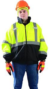 Customizable Yellow Medium US Work Jacket Windproof Waterproof Polyester <b>Material</b> with LED Flash Mesh <b>Reflective</b> Safety Clothing - Product Image 3