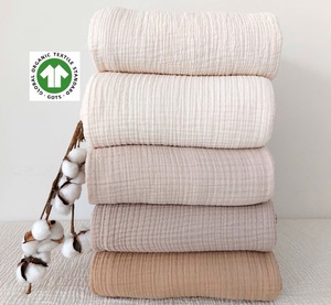 Vente en gros Tissu en mousseline de coton 40 '' / 101cm de largeur supplémentaire Tissu en gaze de coton double Mousseline 100% Tissu en coton au mètre, Yard - Product Image 6