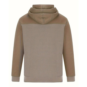 Pull à capuche en molleton de coton 100% pour hommes, tissage tricoté anti-rétrécissement, sweat à capuche de taille pour hommes, vente en gros - Product Image 4