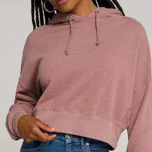 Sudadera con Capucha Personalizada con Logotipo para Mujer, Transpirable y Ajustable, Sudadera Corta Informal para Chicas - Product Image 4