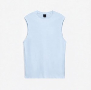 เสื้อฝึกซ้อมแขนกุดผ้าคอตตอนผสมระดับพรีเมียมสำหรับผู้ชาย คอกลม ระบายอากาศได้ดี เหมาะสำหรับการออกกำลังกายและฟิตเนส - Product Image 3