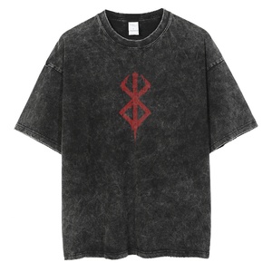T-shirt en coton 100% imprimé avec logo de marque personnalisé, t-shirt en coton à col rond de haute qualité avec logo personnalisé, logo de marque personnalisé - Product Image 1