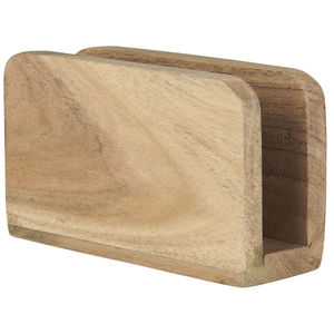 Elegante servilletero de madera, accesorio de servilleta de mesa para mesa de comedor y cocina, dispensador de servilletas de madera maciza Premium - Product Image 5