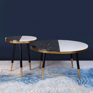 Modern New Design Living Room Center Coffee <b>Table</b> Unique Home Decor Furniture Stainless Steel Customizable Adjustable Top Grade - Product Image 1