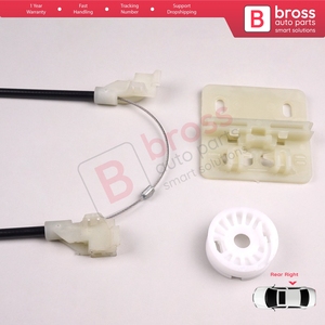 Juego de Reparación de Elevalunas Eléctrico BWR463, Puerta Trasera Derecha para Land Freelander MK1 L314 LN 1997-2006 3/5 Puertas CVH101200 - Product Image 5
