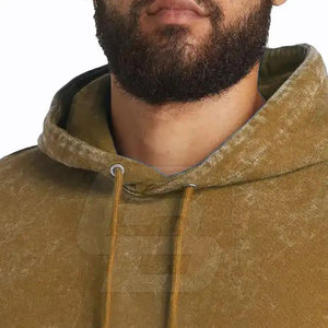 Sudadera con Capucha para Hombre, Lavado Ácido, Directo de Fábrica 2024, Logotipo Personalizado, Tejido Grueso de Invierno, Corte Regular, 5XL, Estampado Sólido, Transpirable, 320g, Liso - Product Image 5