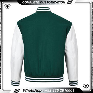 Veste universitaire de coupe confortable avec col montant pour hommes, logo brodé personnalisé, séchage rapide, vente en gros, meilleur prix pour l'hiver - Product Image 6