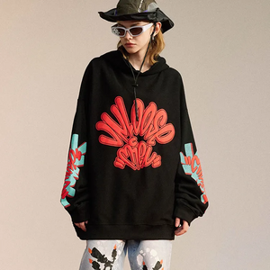 Sweat à capuche et pantalon à impression bouffante personnalisés en gros Impression bouffante 3D Sweats à capuche Survêtement Impression en mousse à la vente en gros - Product Image 5