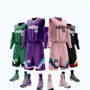 2024 nouveau Style respirant imprimé basket-ball uniforme OEM/ODM Logo personnalisé vêtements de sport uniformes d'entraînement 100% Polyester - Product Image 6