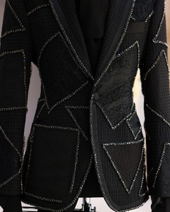 High Quality Handmade Luxury Black Dubai Open Abaya Elegant Summer Wedding Solid Embroidery Eco-Friendly Muslim Islamic <b>Clothing</b> - Product Image 6