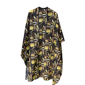 Capes de barbier personnalisées en gros, confortables, designs uniques, polyester, imperméables, légères, respirantes pour salon de coiffure - Product Image 3