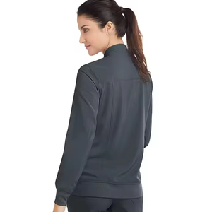 Chaqueta Médica Unisex de Tela de Lana Peinada con Cremallera, Transpirable, de Secado Rápido, Cómoda para Verano, Personalizable en Color y Logotipo - Product Image 5