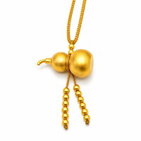 Collier pendentif gourde en or K, bijoux cadeau culturel, fournisseur en gros de cadeaux culturels