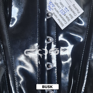 Black Patent Plain PVC <b>UNDERBUST</b> <b>Corset</b> - Product Image 4