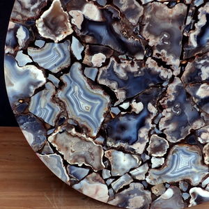 Handcrafted Polished Agate Seal Stone Luxury Home Decor Religious Flower Model Pattern Resin Customized Color High Crafted - Product Image 6