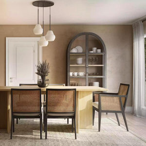 Fauteuil de salle à manger d'intérieur design moderne en bois de teck noir de haute qualité pour la maison Villas Appartements Hôtels Ateliers - Product Image 5