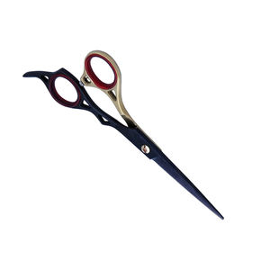 Fantaisie Poignée Barber Cheveux Ciseaux Noir et Or En Acier Inoxydable Bébé Cheveux Coupe Ciseaux Élégant Beauté Outil - Product Image 5