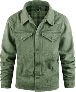 Veste en jean de style le plus récent d'approvisionnement direct d'usine couleur unique veste en jean légère à séchage rapide et confortable en tissu pour hommes - Product Image 4