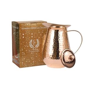 Pichet en cuivre incrusté d'agate de luxe, fait à la main, pour la maison et la table, spécial Ramadan et Eid - Product Image 6