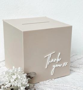 2025 Custom and Beautiful Acrylic Card <b>Box</b> for Wedding Anniversary Elegant <b>Plastic</b> Crafts Storage with <b>Display</b> Wedding Gift Idea - Product Image 4