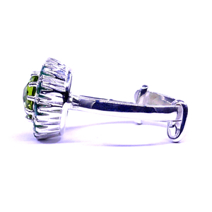 Nuevo diseño anillo de dedo Atlético boda turquesa perla anillo boda banda mujeres anillos joyería Popular - Product Image 3