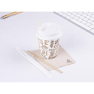 Agitateur à café en bois de 11 cm sans manchon, 10 paquets x 1000 pièces, B2B - Product Image 1