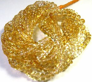 Cuentas Sueltas de Citrino Amarillo Natural, Lisas, de 16 Pulgadas, Citrino de Alta Calidad, Pulido, Redondo, de 6-7 mm, para Joyería DIY - Product Image 4