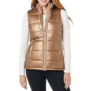 Chaleco acolchado ligero para mujer, chaqueta sin mangas cálida de invierno, chaleco acolchado para exteriores - Product Image 5