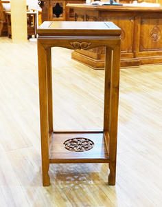 Soporte para Flores y Estante de Madera de Teca China de 81 cm de Alto, Muebles de Salón de Estilo Antiguo - Product Image 3