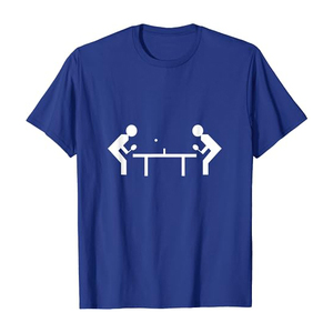 T-shirt de tennis de table personnalisable OEM Top Vêtements pour hommes avec sublimation Maillot à col rond Vêtements de sport pour adultes - Product Image 5