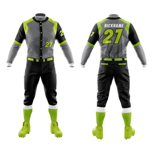 Ensemble d'uniformes de baseball de haute qualité pour la vente en ligne, uniformes de baseball respirants à séchage rapide pour adultes hommes - Product Image 1