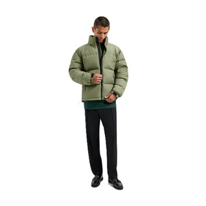 Winter Lightweight Polyester <b>Padded</b> Thick Warm Wear Biker Windproof Custom Multi Colors <b>Waterproof</b> Puffer Man <b>Jacket</b> with Logo - Product Image 5