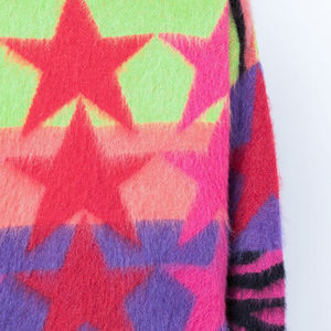 Pulls pour hommes à col rond, chauds, doux, en maille, décontractés, à manches longues, surdimensionnés, en mohair lisse, pour l'hiver - Product Image 3