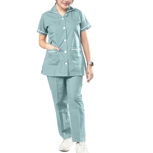 Conjunto de Uniforme Médico Ligero para Enfermeras, Cómodo y Transpirable, con Logotipo Personalizado, para Uso en Hospitales y Clínicas, Calidad Premium - Product Image 1