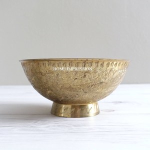 Bol de service pour fêtes de mariage et événements Décoration de table vintage Vaisselle pour cuisine et maison Bol de service en métal - Product Image 2