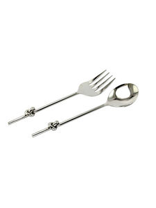 Juego de servir con mango anudado trenzado hecho a mano de Metal, juego de servir comida para restaurante, Hotel, hogar, boda - Product Image 6