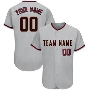 Uniforme de Béisbol de Diseño OEM para Adultos, Personalizado con Número y Nombre del Equipo, 100% Poliéster, Transpirable, de Secado Rápido, Antibacteriano, para Deportes de Béisbol - Product Image 4
