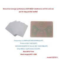 Tarjeta RFID de Doble Frecuencia UHF + 1K, Etiqueta RFID de PVC Imprimible, Seguimiento de Activos, Inventario de Almacén, Identificación de Empleados