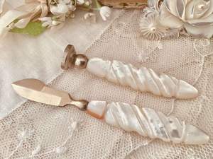 Ouvre-lettres en nacre, approvisionnement en gros, réutilisable, conque écologique, gravure luxueuse. - Product Image 2