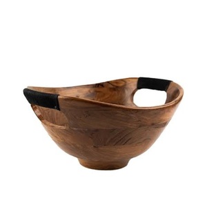 Plat de service moderne pour fruits, bol de service émaillé imprimé en bois, idéal pour hôtels et complexes hôteliers - Product Image 3