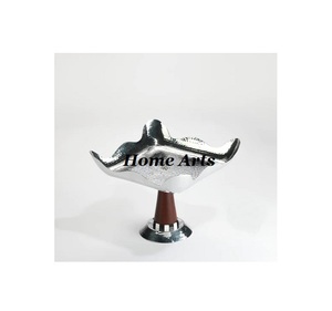 Hammered Stainless Steel Food Bowl With Wooden Stand Customized Size Round Shape Chocolates Serving Bowl In Bulk - Product Image 2