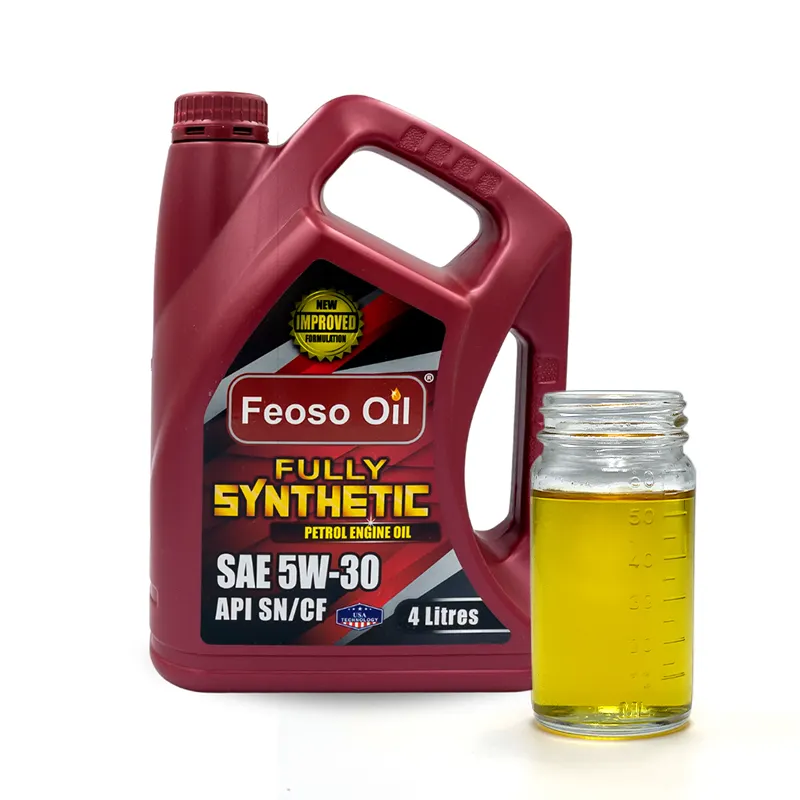 Aceite de motor lubricante automotriz de alto rendimiento con aceite de engranaje de aceite de motor diésel totalmente sintético SAE 5W30 API/Ilsac de alto rendimiento